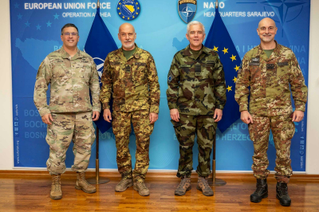 Chairs of the NATO Military Committee and of the EU Military Committee visit Bosnia and Herzegovina and Kosovo