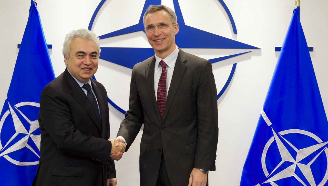 Bilateral meeting between NATO Secretary General Jens Stoltenberg and Dr. Fatih Birol, Director of the Global Energy Economics Directorate, International Energy Agency, Paris