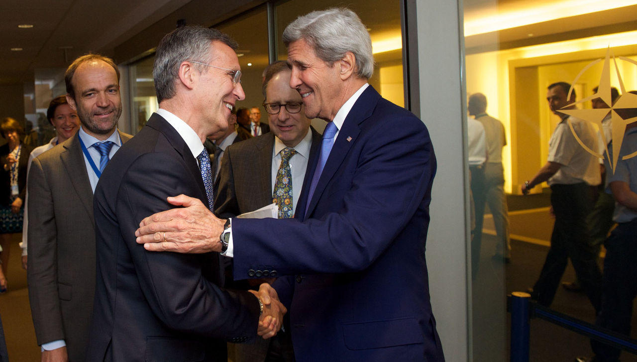 US Secretary of State, John Kerry visits NATO and meets with NATO Secretary General Jens Stoltenberg