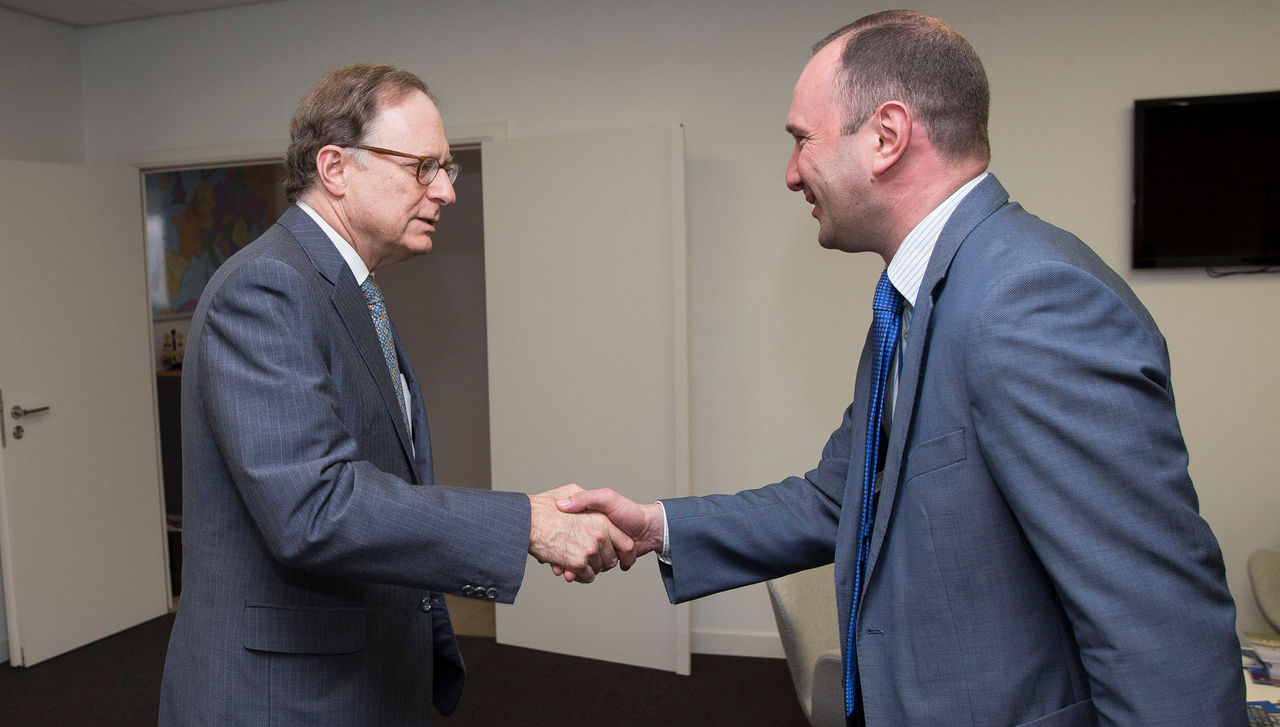 NATO Deputy Secretary General Alexander Vershbow meets with Yehor Bozhok, Acting Chief of the Mission of Ukraine to NATO