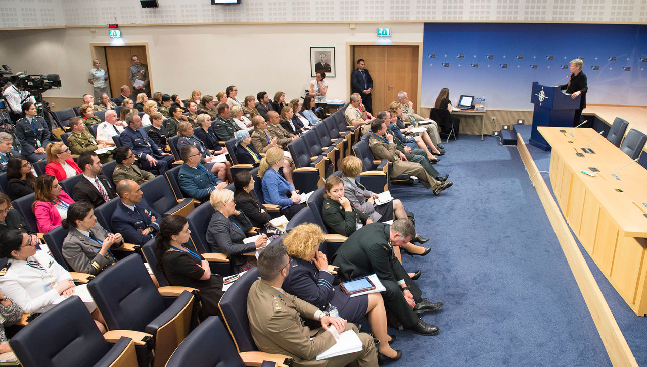NATO Deputy Secretary General Rose Gottemoeller during her speech on the importance of gender perspectives