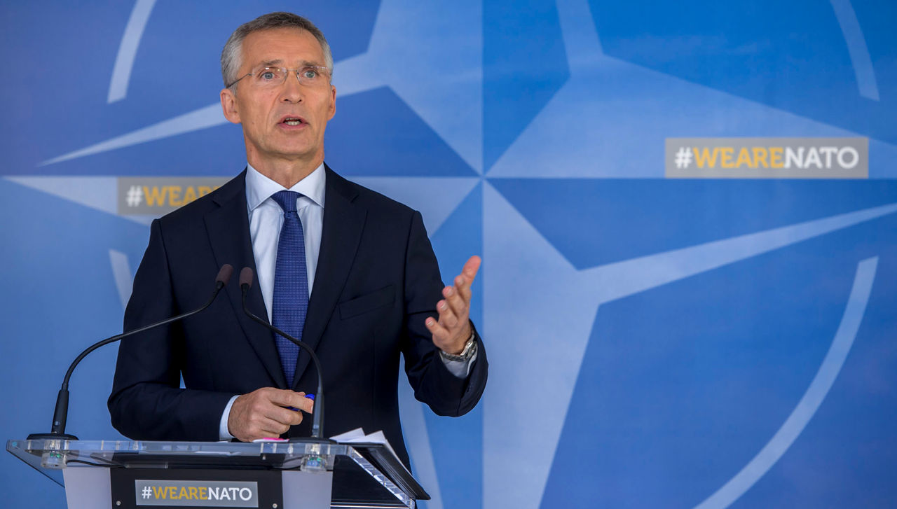 Press point by NATO Secretary General Jens Stoltenberg following a meeting of the NATO-Russia Council