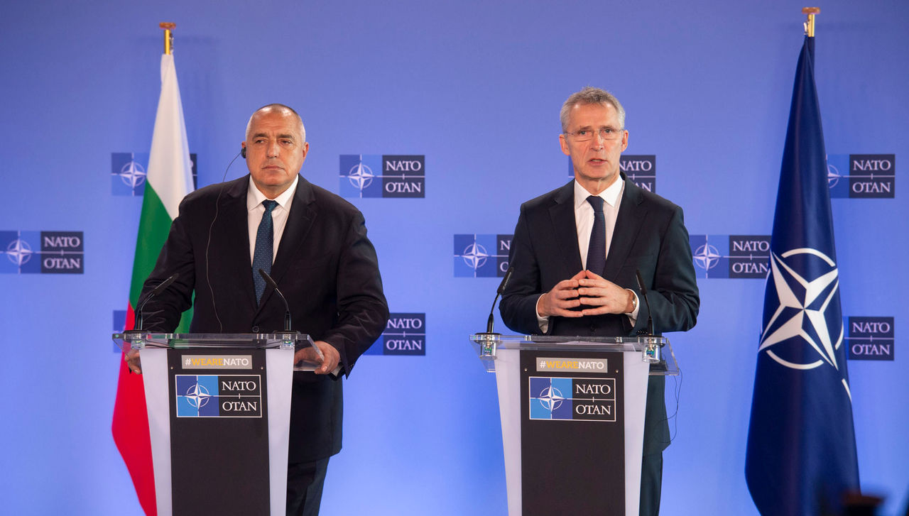 Joint press point with NATO Secretary General Jens Stoltenberg and the Prime Minister of Bulgaria, Boyko Borissov