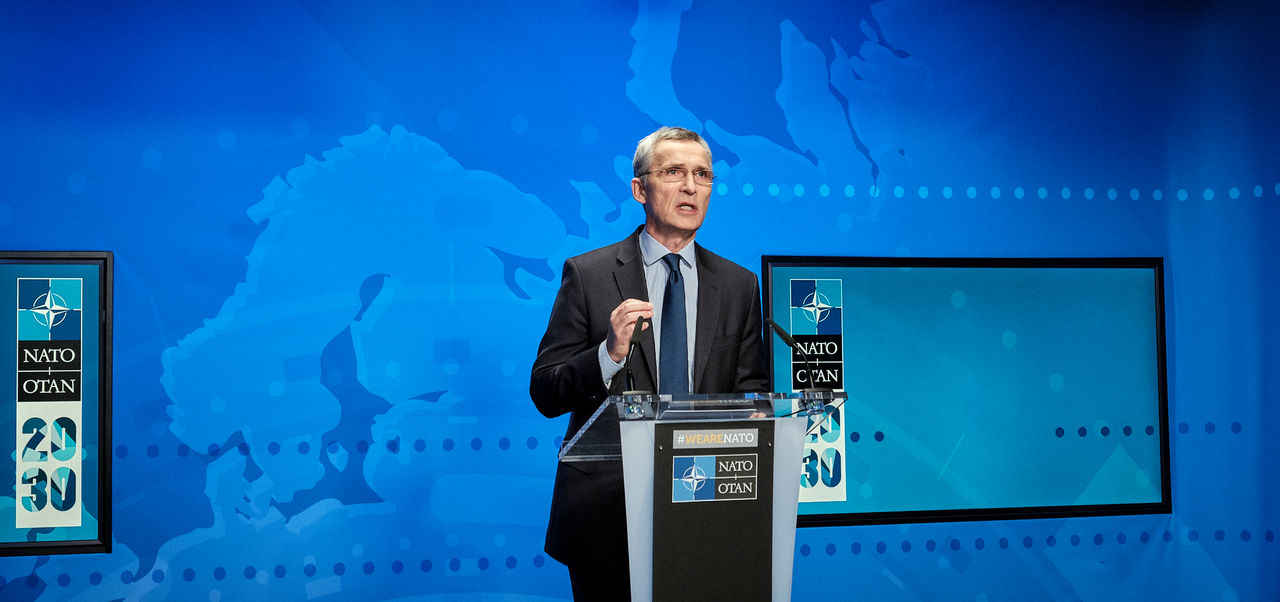 NATO Secretary General Jens Stoltenberg addresses the 66th Annual Session of the NATO Parliamentary Assembly