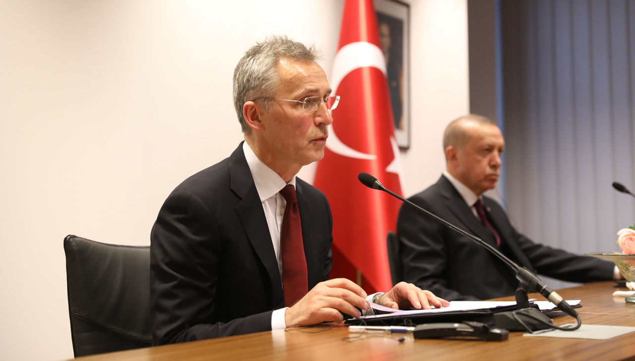Joint press point with NATO Secretary General Jens Stoltenberg and the President of Turkey, Recep Tayyip Erdoğan