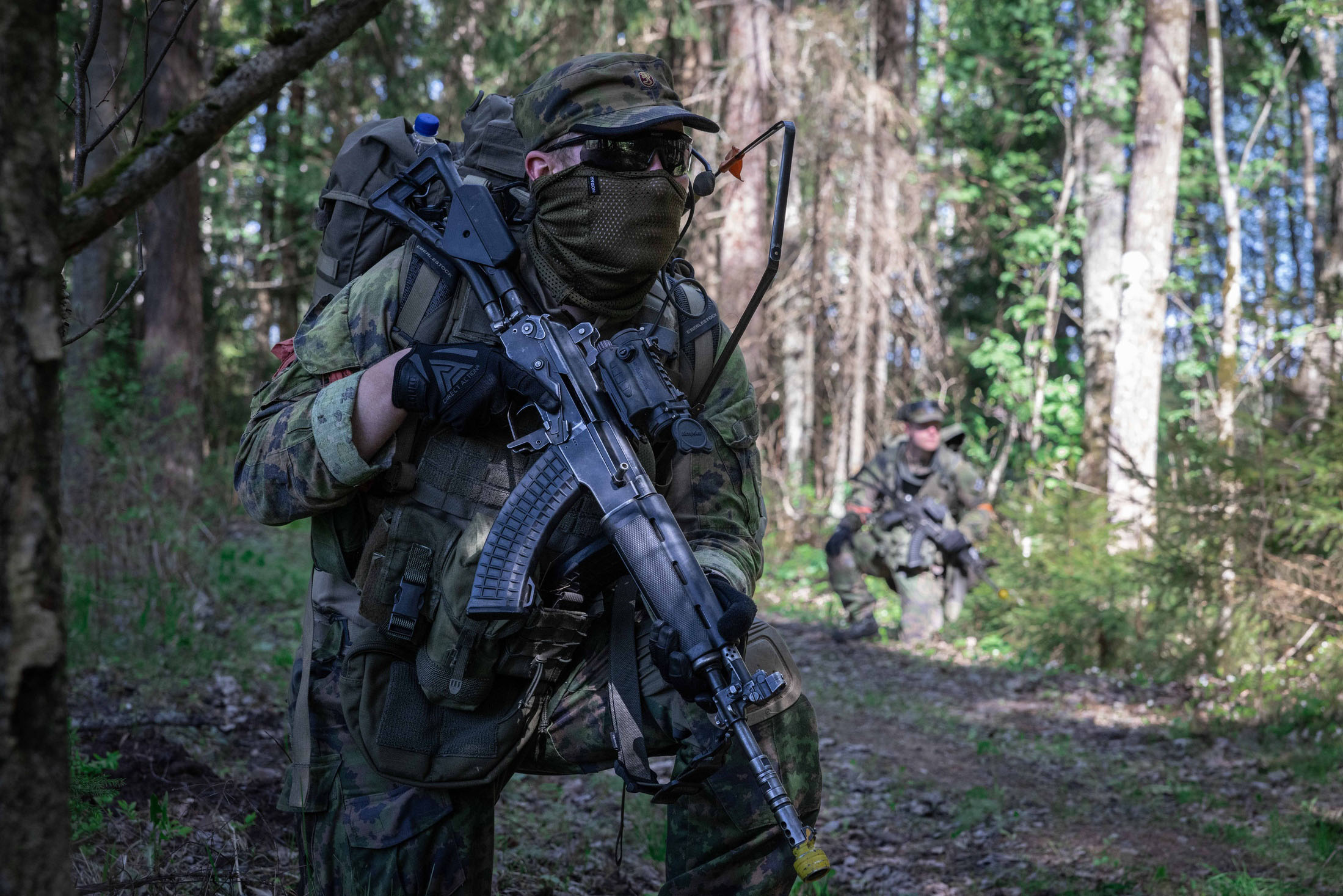 Soldier in forest during exercise Hedgehog 25