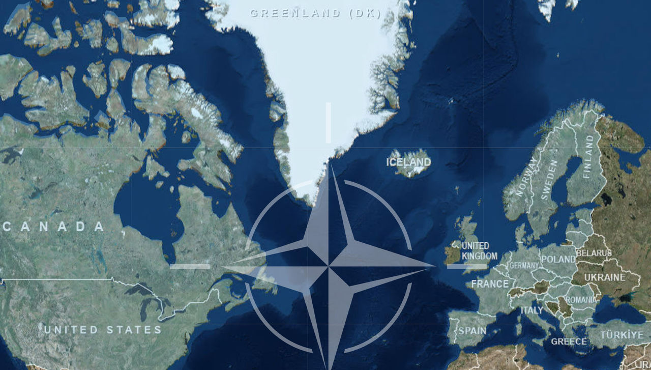 Map of NATO members countries