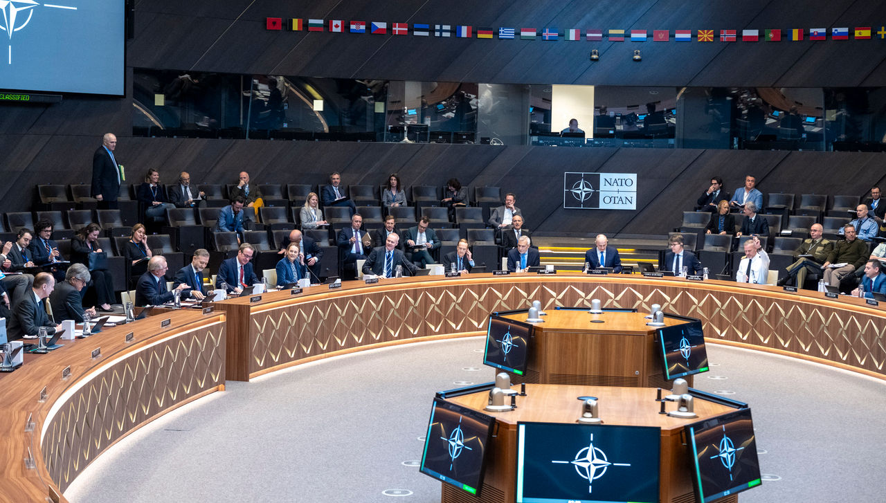 First meeting of the North Atlantic Council since Sweden became an official member of NATO. The meeting was joined by the Secretary General of the EEAS, Stefano Sannino