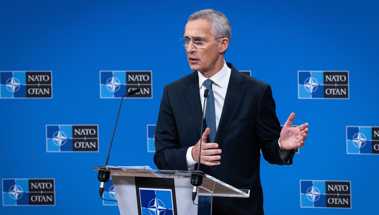 Ministerial Doorstep by NATO SecGen Jens Stoltenberg.