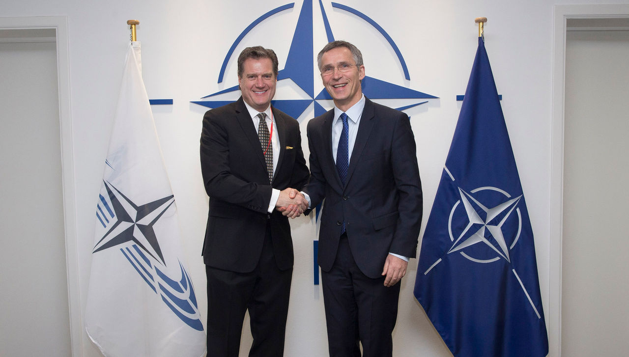 NATO Parliamentary Assembly President, Michael Turner visits NATO and meets with NATO Secretary General Jens Stoltenberg