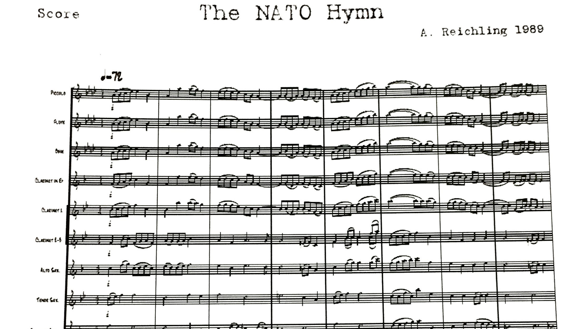 NATO Hymn sheet music