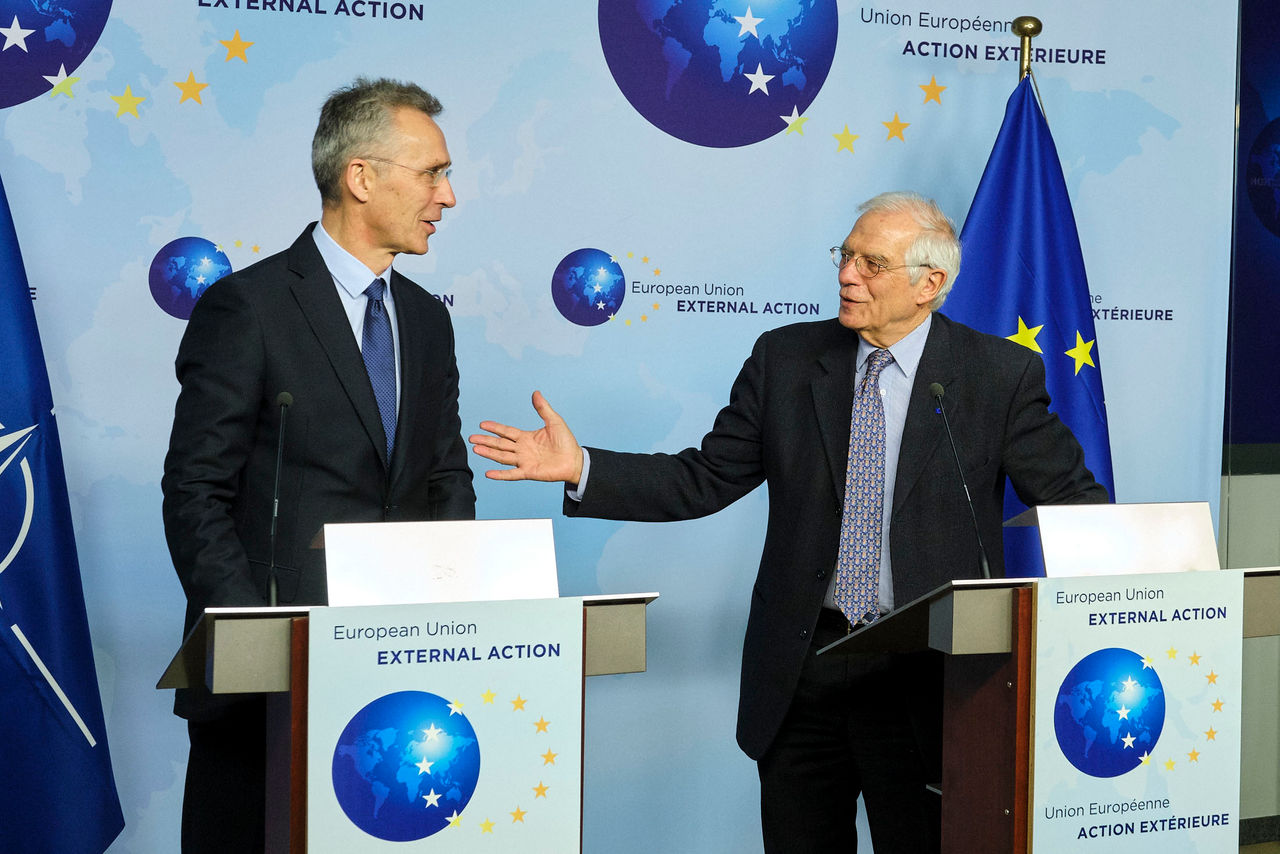 NATO Secretary General Jens Stoltenberg and the High Representative for Foreign Affairs and Security of the European Union, Mr. Josep Borrell