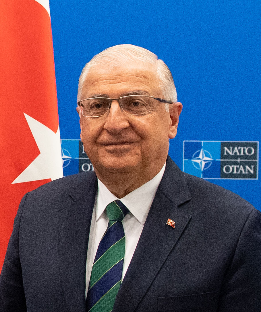 Secretary of Defense Lloyd J. Austin III stands with Turkiye Defense Minister Yasar Guler at NATO headquarters, Brussels, Belgium, June 16, 2023. (DoD photo by U.S. Air Force Tech. Sgt. Jack Sanders)