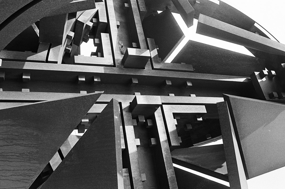 NATO star sculpture close-up