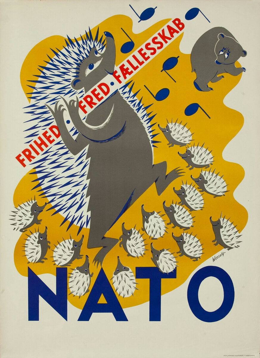 NATO hedgehog poster