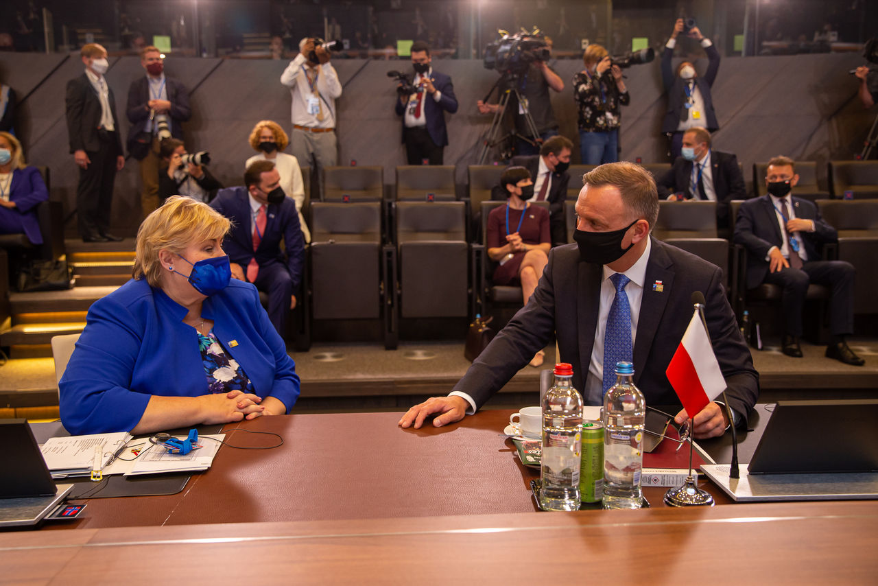 Erna Solberg (Prime Minister, Norway) Andrzej Duda (President, Republic of and Poland)