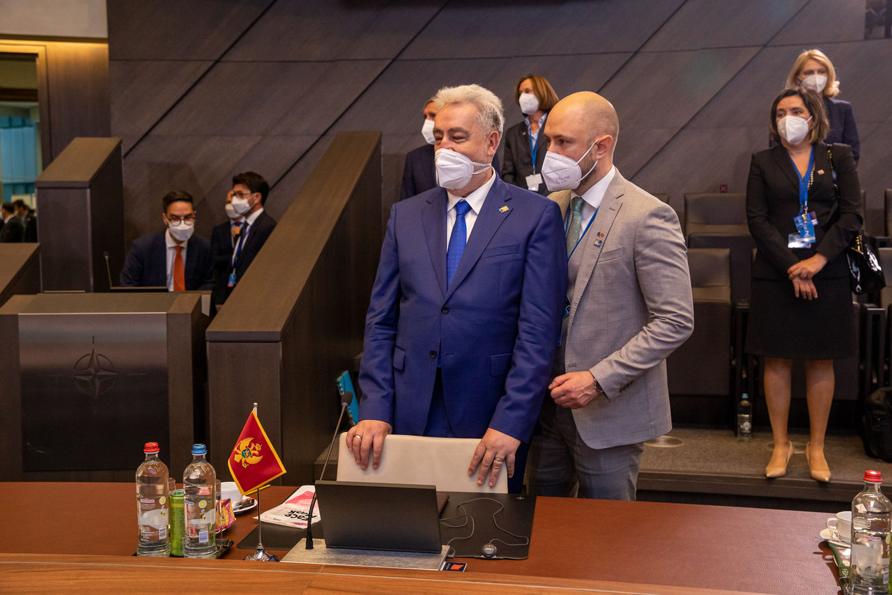 Zdravko Krivokapic (Prime Minister, Montenegro) and Đorđe Radulović (Minister of Foreign Affairs, Montenegro)
