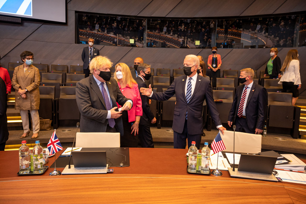 Boris Johnson (Prime Minister, United Kingdom) and Joe Biden (President of the United States of America)
