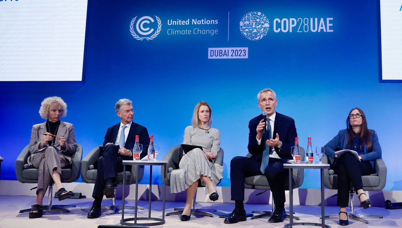 NATO Secretary General Jens Stoltenberg participates in the UN Climate Change Conference (COP28) hosted by the United Arab Emirates, in Dubai