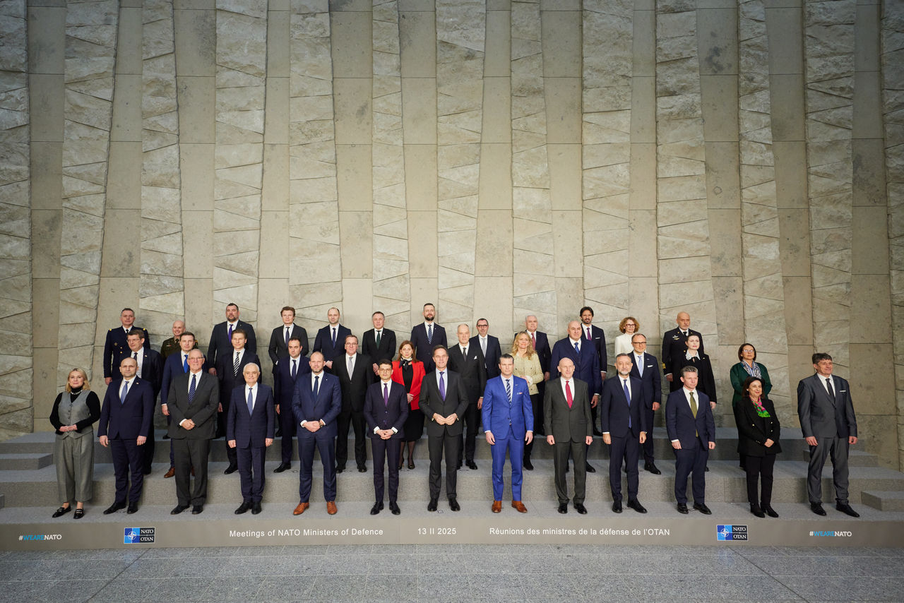 Family photo of NATO Ministers of Defence - Meeting of NATO Ministers of Defence, Brussels