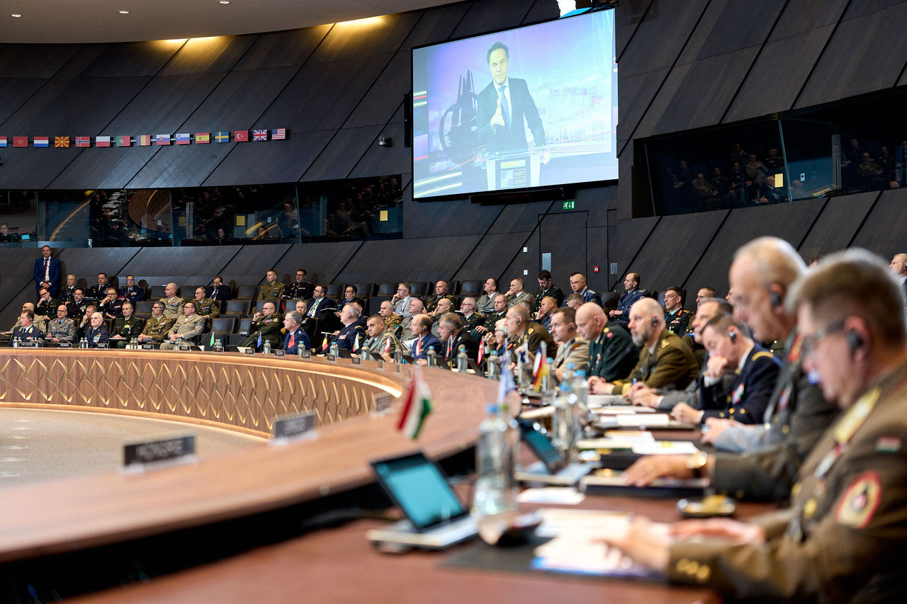 Allied Chiefs of Defence during the video message from the NATO Secretary General Mark Rutte