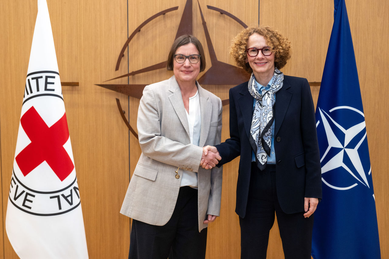 NATO Deputy Secretary General Radmila Shekerinska meets with Mirjana Spoljaric Egger, President of the International Committee of the Red Cross