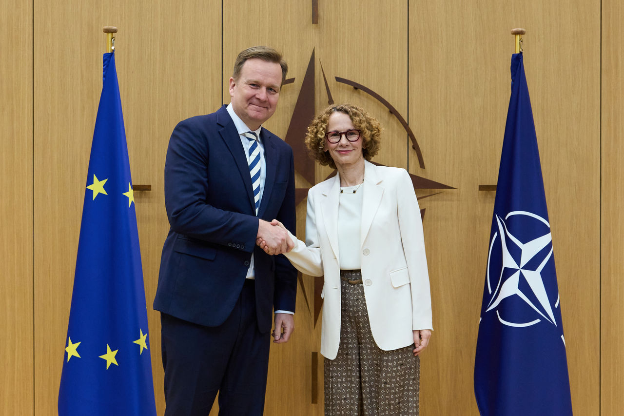 NATO Deputy Secretary General Radmila Shekerinska meets with EU Special Representative for the Belgrade-Pristina Dialogue and other Western Balkan regional issues, Peter Sørensen