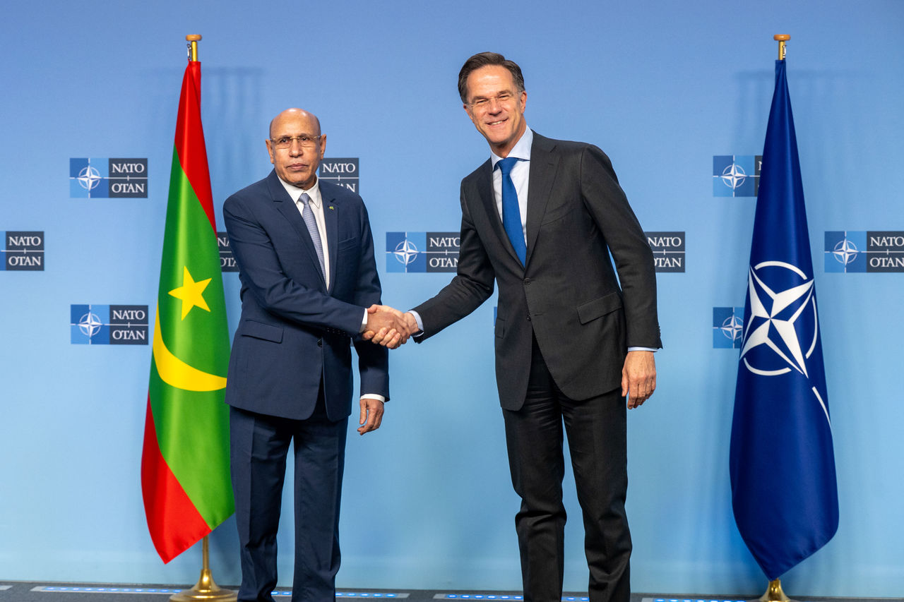 NATO Secretary General Mark Rutte meets Mohamed Ould Cheikh El Ghazouani, President of the Islamic Republic of Mauritania
