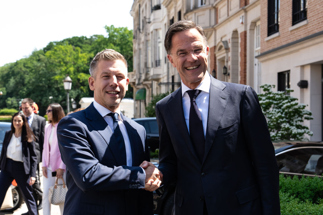 NATO Secretary General Mark Rutte meets with the Prime Minister of Hungary, Péter Magyar
