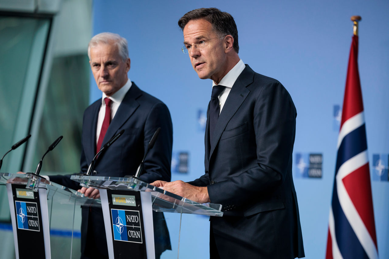 Joint press point by NATO Secretary General Mark Rutte and Jonas Gahr Støre, Prime Minister of Norway