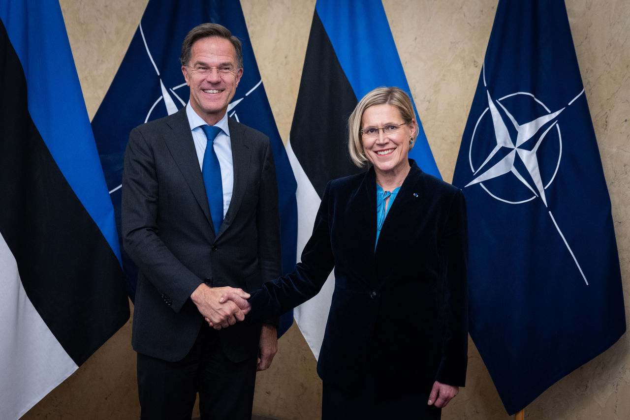 NATO Secretary General Mark Rutte meets with the President of Estonia, Ülle Madise