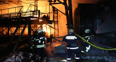 A Russian rocket strike hits a critical power facility in Kharkiv, Ukraine, prompting blackouts across the region, 11 September 2022.© Reuters / Cover Images
 