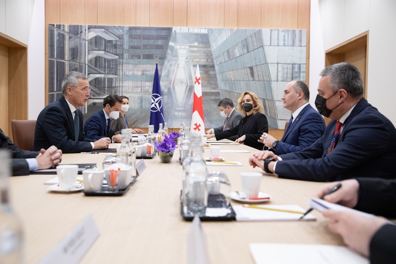 NATO - Photo gallery: Bilateral meeting with Georgia, 17-Feb.-2022