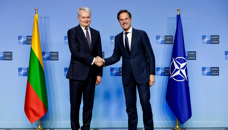 NATO Secretary General Mark Rutte welcomed Lithuania's President Gitanas Nausėda to NATO Headquarters on Wednesday (18 December 2024), to discuss NATO's deterrence and defence and support to Ukraine.