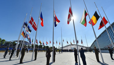 NATO leaders welcome a new home for the Alliance